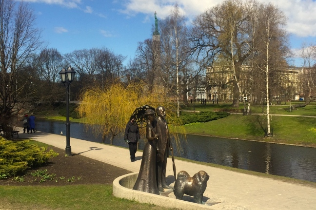 The tranquil heart of Riga in spring time